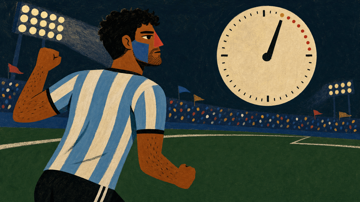 Cover illustration for Argentina keep winning late. Is that a skill?