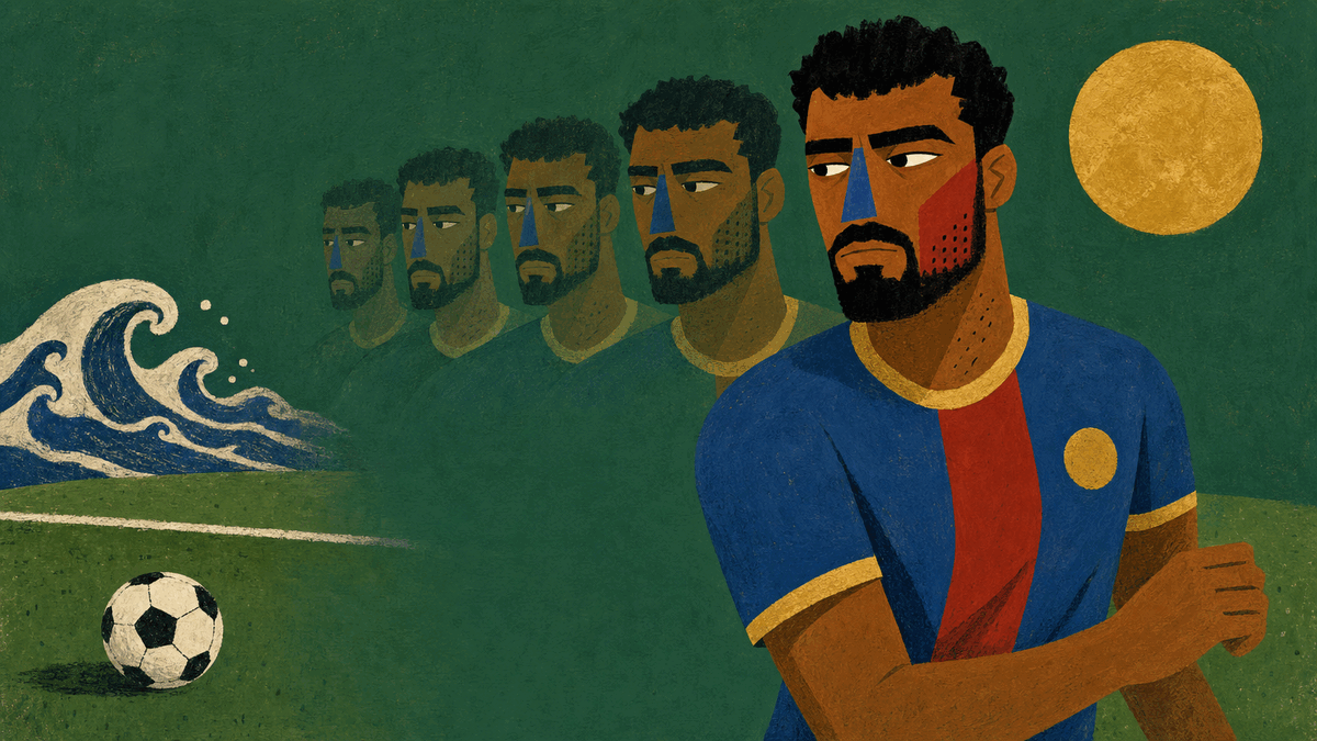 Cover illustration for Does momentum exist in football? What the data says