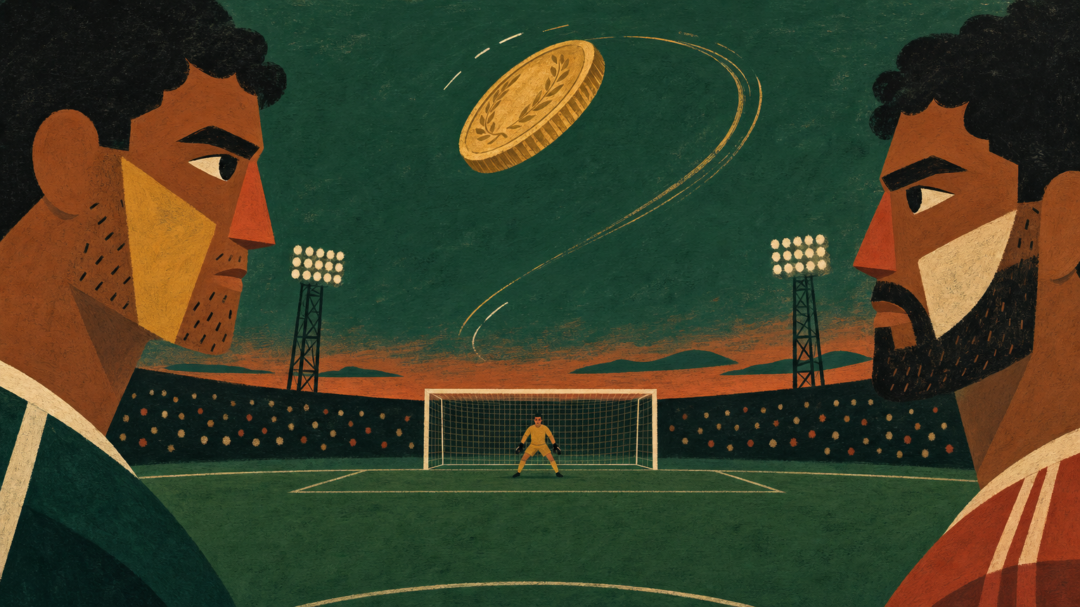 Cover illustration for Extra time is a coin flip we pretend to understand