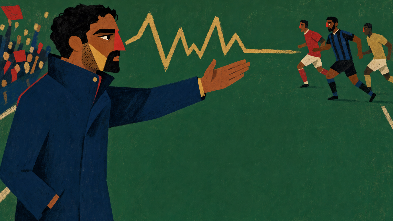 Cover illustration for The manager bounce is mostly noise