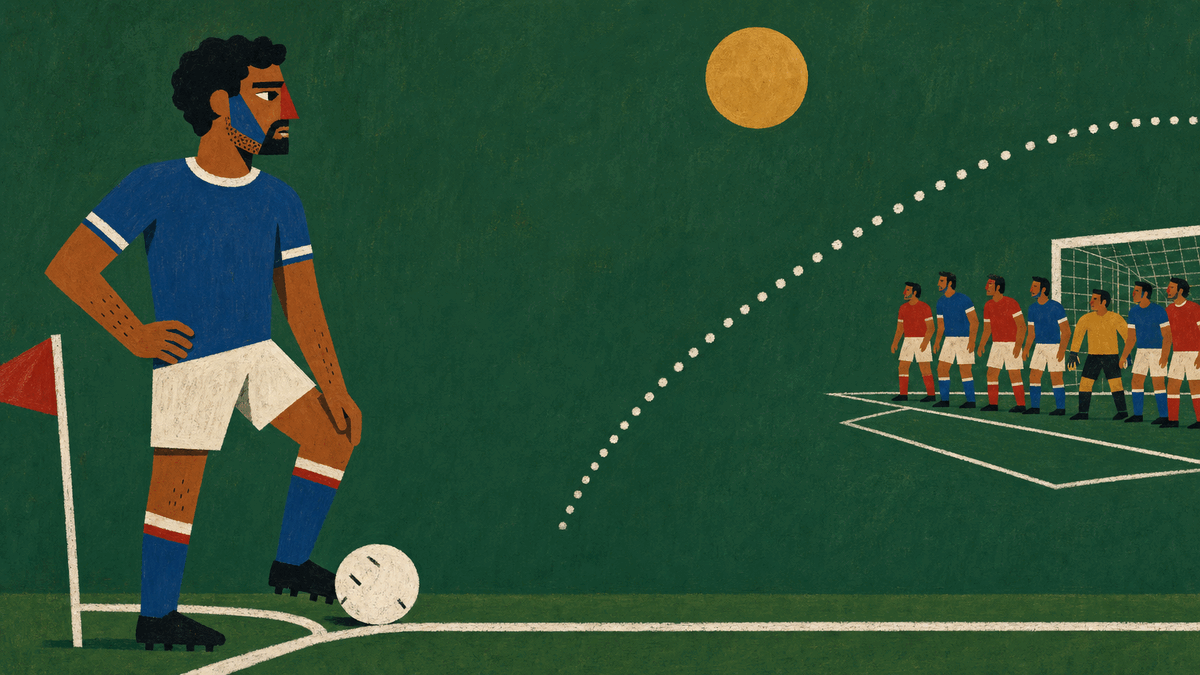Cover illustration for Set pieces are the new moneyball: what a corner is worth