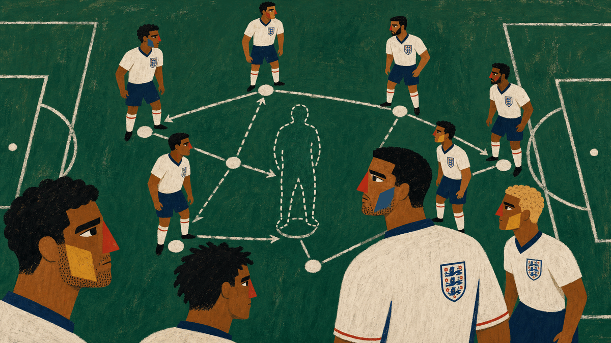 Cover illustration for Why England still can't grow a Rodri