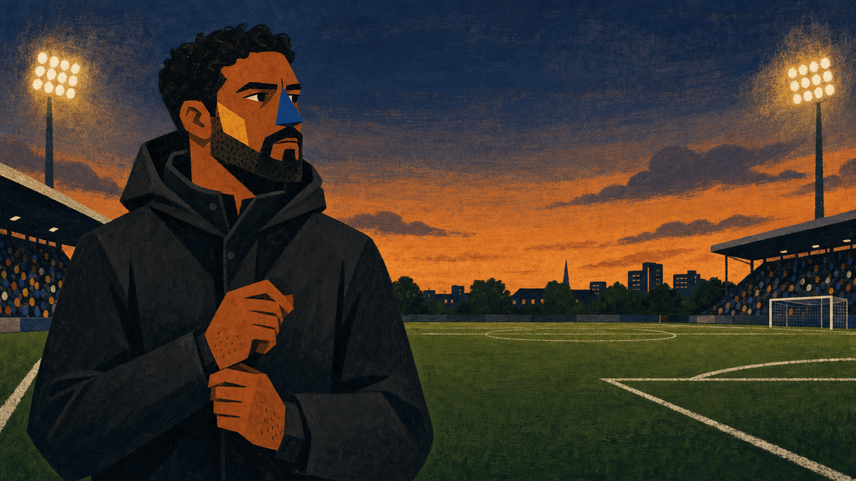 Illustration of Enzo Maresca on the touchline