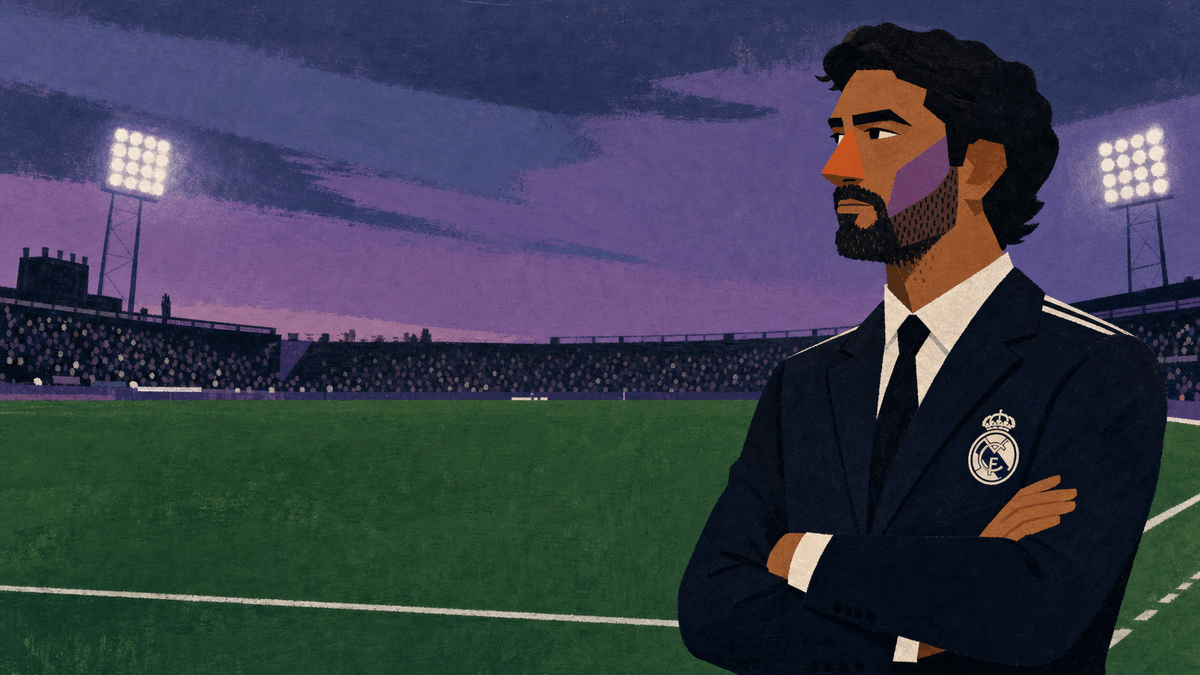 Illustration of Xabi Alonso on the touchline